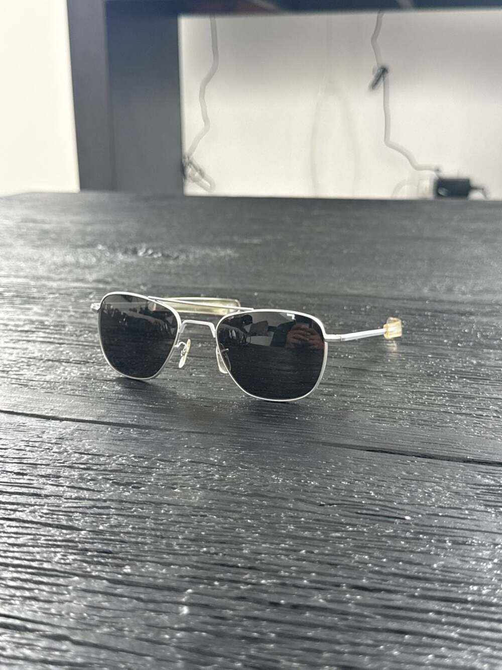 Randolph Engineering Aviator Sunglasses 52mm Silver